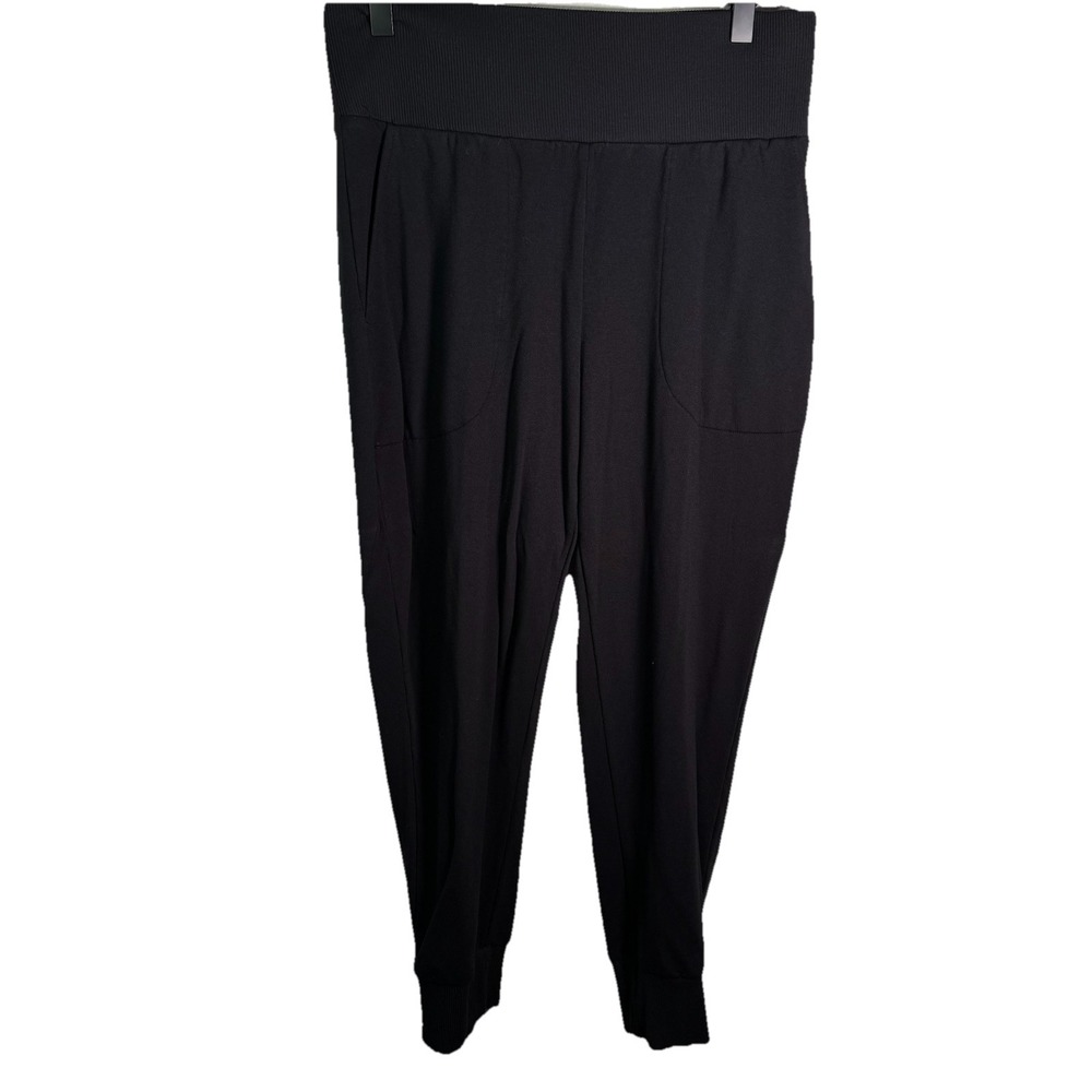Nike‎ Dri Fit Joggers | Black Athletic Pants Pockets Stretch | Women Medium